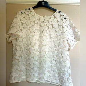 Cute white top by Anne Fontaine. NWT. Shorter length